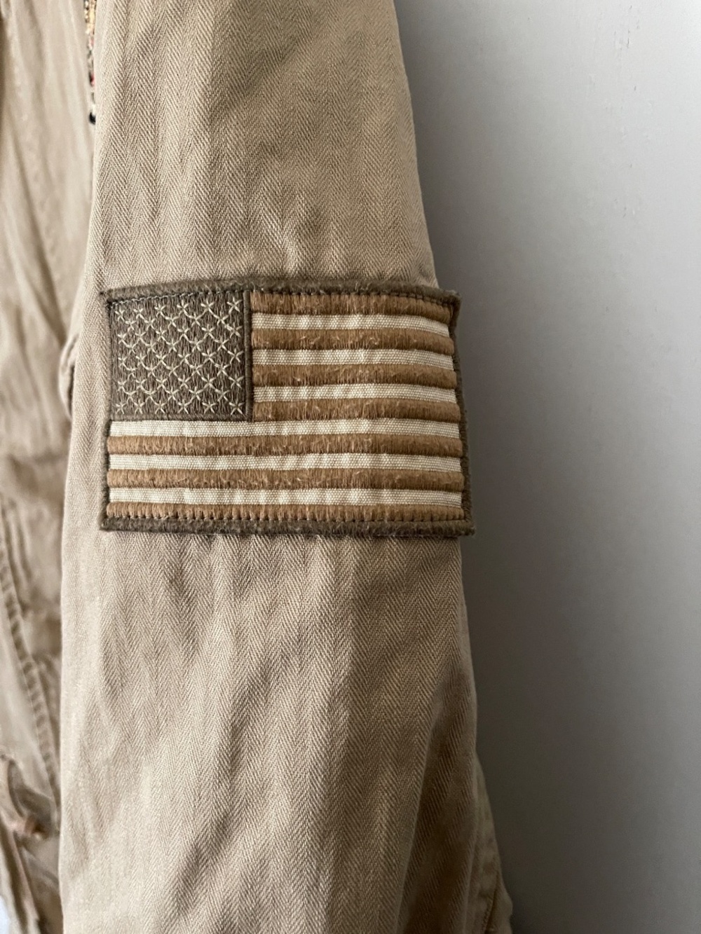 Polo Ralph Lauren US RL Tan Military Patch Jacket 2XLT NWT - Picture 6 of 11